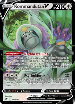 Karte Kommandutan V aus Astralglanz, Nummer 133/189