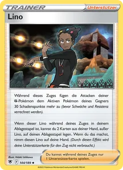 Karte Lino aus Astralglanz, Nummer 144/189