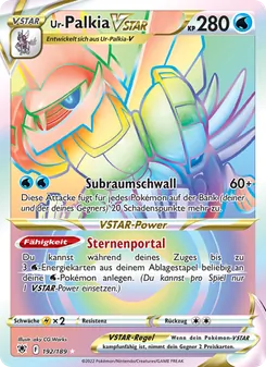Karte Ur-Palkia VSTAR aus Astralglanz, Nummer 192/189