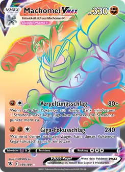 Karte Machomei VMAX aus Astralglanz, Nummer 194/189