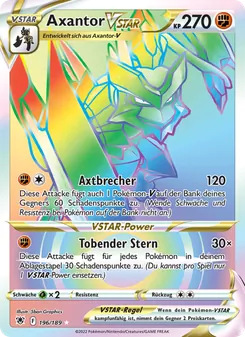Karte Axantor VSTAR aus Astralglanz, Nummer 196/189