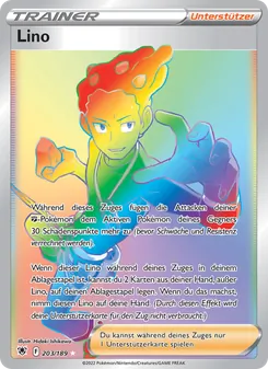 Karte Lino aus Astralglanz, Nummer 203/189