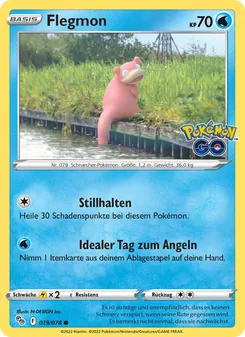 Karte Flegmon aus Pokémon GO, Nummer 019/78