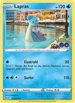 Karte Lapras aus Pokémon GO, Nummer 023/78