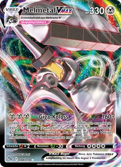 Karte Melmetal VMAX aus Pokémon GO, Nummer 048/78