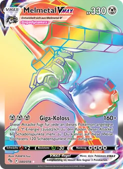 Karte Melmetal VMAX aus Pokémon GO, Nummer 080/78