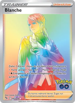 Karte Blanche aus Pokémon GO, Nummer 082/78