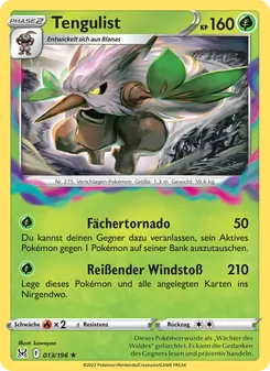 Karte Tengulist aus Verlorener Ursprung, Nummer 013/196