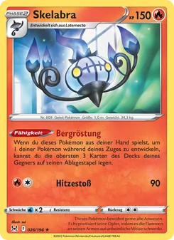 Karte Skelabra aus Verlorener Ursprung, Nummer 026/196