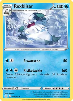 Karte Rexblisar aus Verlorener Ursprung, Nummer 043/196