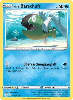 Karte Hisui-Barschuft aus Verlorener Ursprung, Nummer 044/196