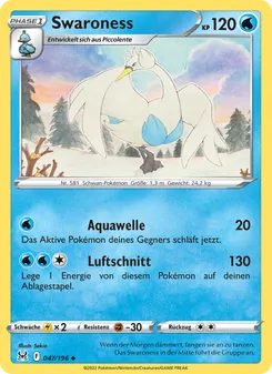 Karte Swaroness aus Verlorener Ursprung, Nummer 047/196