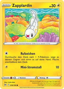 Karte Zapplardin aus Verlorener Ursprung, Nummer 059/196