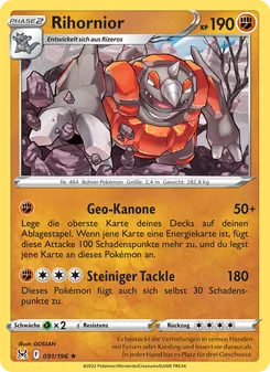 Karte Rihornior aus Verlorener Ursprung, Nummer 091/196