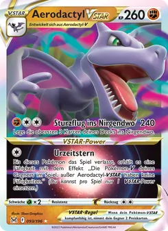 Karte Aerodactyl VSTAR aus Verlorener Ursprung, Nummer 093/196