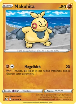 Karte Makuhita aus Verlorener Ursprung, Nummer 097/196