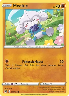 Karte Meditie aus Verlorener Ursprung, Nummer 099/196