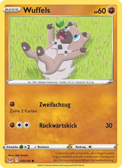 Karte Wuffels aus Verlorener Ursprung, Nummer 109/196