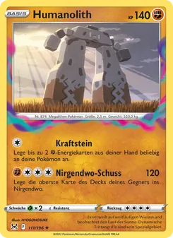 Karte Humanolith aus Verlorener Ursprung, Nummer 111/196