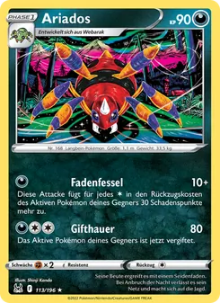 Karte Ariados aus Verlorener Ursprung, Nummer 113/196