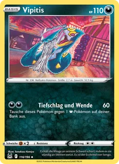Karte Vipitis aus Verlorener Ursprung, Nummer 116/196