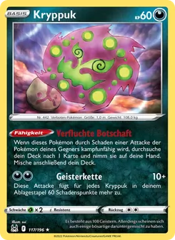 Karte Kryppuk aus Verlorener Ursprung, Nummer 117/196