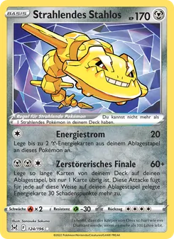 Karte Strahlendes Stahlos aus Verlorener Ursprung, Nummer 124/196