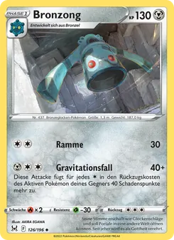 Karte Bronzong aus Verlorener Ursprung, Nummer 126/196
