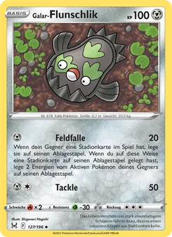Karte Galar-Flunschlik aus Verlorener Ursprung, Nummer 127/196
