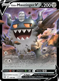 Karte Galar-Mauzinger V aus Verlorener Ursprung, Nummer 129/196