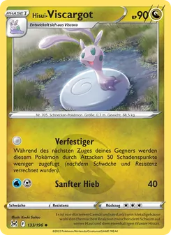 Karte Hisui Viscargot aus Verlorener Ursprung, Nummer 133/196