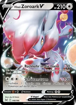 Karte Hisui-Zoroark V aus Verlorener Ursprung, Nummer 146/196