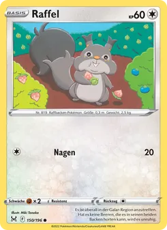 Karte Raffel aus Verlorener Ursprung, Nummer 150/196