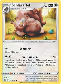 Karte Schlaraffel aus Verlorener Ursprung, Nummer 151/196