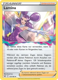 Karte Lamina aus Verlorener Ursprung, Nummer 157/196