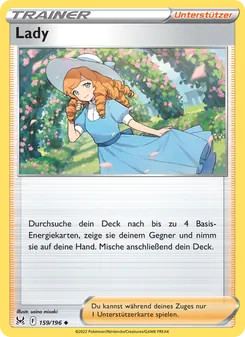 Karte Lady aus Verlorener Ursprung, Nummer 159/196