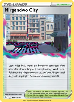 Karte Nirgendwo City aus Verlorener Ursprung, Nummer 161/196