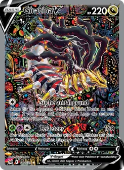 Karte Giratina V aus Verlorener Ursprung, Nummer 186/196