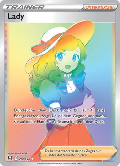 Karte Lady aus Verlorener Ursprung, Nummer 208/196