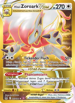 Karte Hisui-Zoroark VSTAR aus Verlorener Ursprung, Nummer 213/196