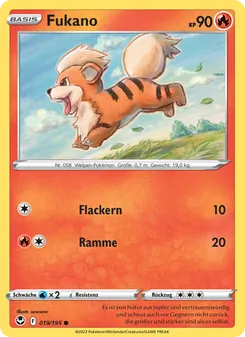 Karte Fukano aus Silberne Sturmwinde, Nummer 019/195