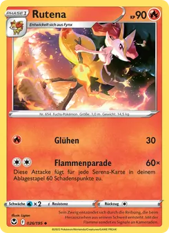 Karte Rutena aus Silberne Sturmwinde, Nummer 026/195