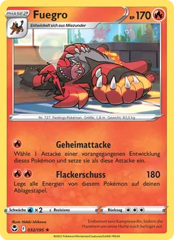 Karte Fuegro aus Silberne Sturmwinde, Nummer 032/195