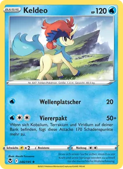 Karte Keldeo aus Silberne Sturmwinde, Nummer 046/195