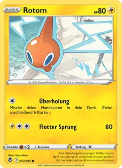 Karte Rotom aus Silberne Sturmwinde, Nummer 053/195