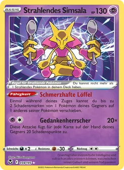 Karte Strahlendes Simsala aus Silberne Sturmwinde, Nummer 059/195