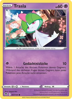 Karte Trasla aus Silberne Sturmwinde, Nummer 067/195
