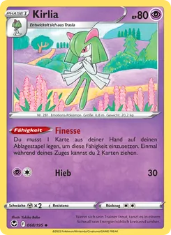 Karte Kirlia aus Silberne Sturmwinde, Nummer 068/195
