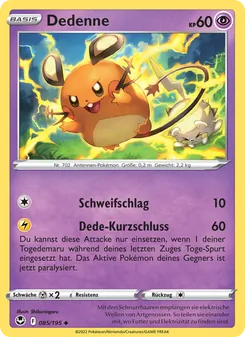 Karte Dedenne aus Silberne Sturmwinde, Nummer 085/195