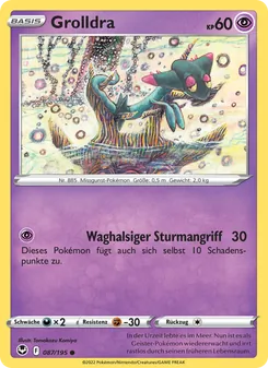 Karte Grolldra aus Silberne Sturmwinde, Nummer 087/195